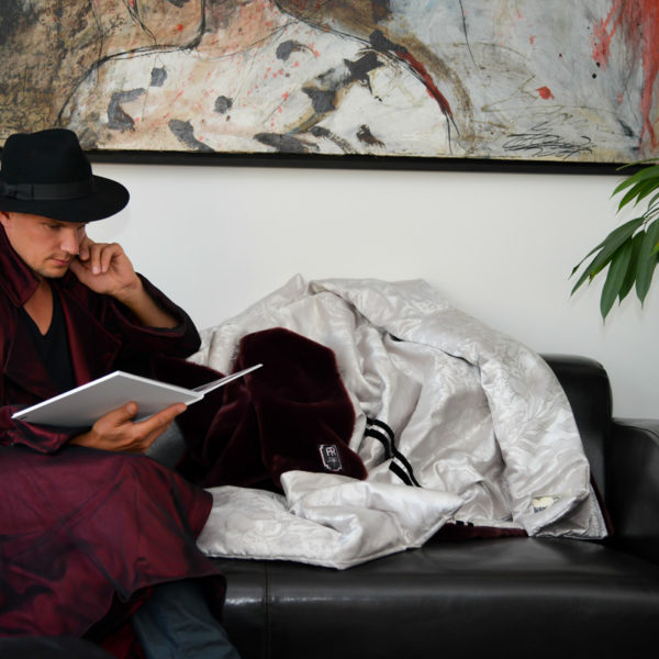 Plaid "Kuss des Merlot"