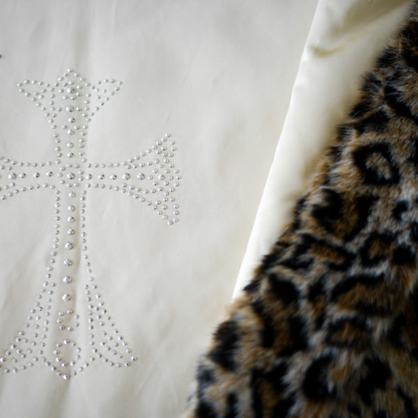 Plaid „Wild Animal“ Webpelz und Seidentaft Plaid "Wild Animal" Webpelz und Seidentaft