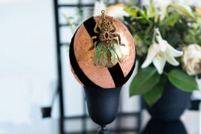 Straußenei á la Fabergé Roségold