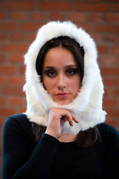 Pelzkapuze Lilou mit verschiedenen Fellarten